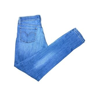 Levi's Women's Sz 29 Skinny Jeans Slight Curve Blue Denim